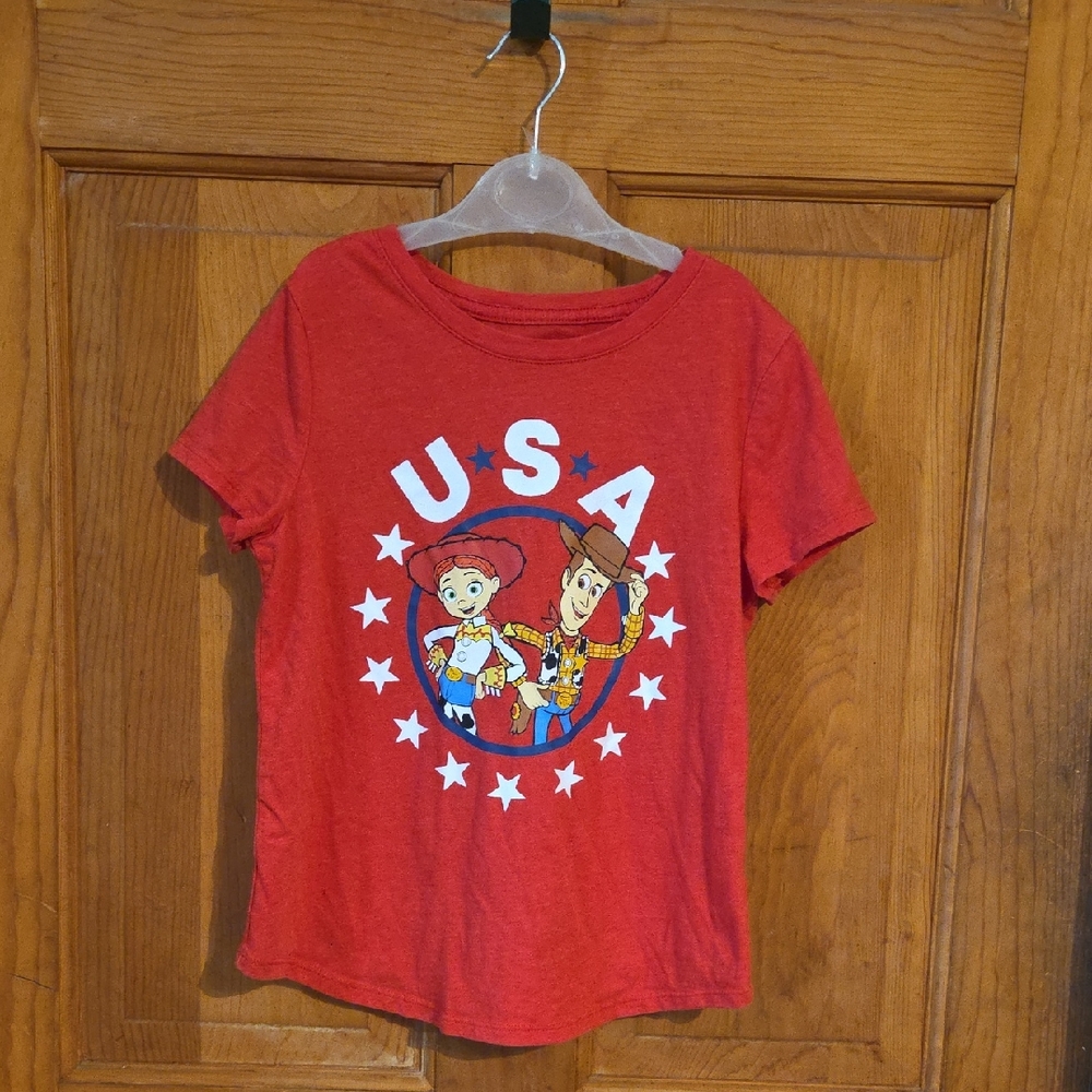 Disney Red USA Toy Story Kids T-Shirt